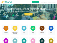 Tablet Screenshot of adsworld.in